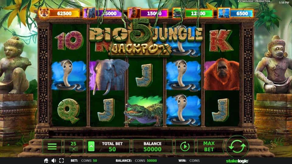 Big 5 jungle jackpot slot machine